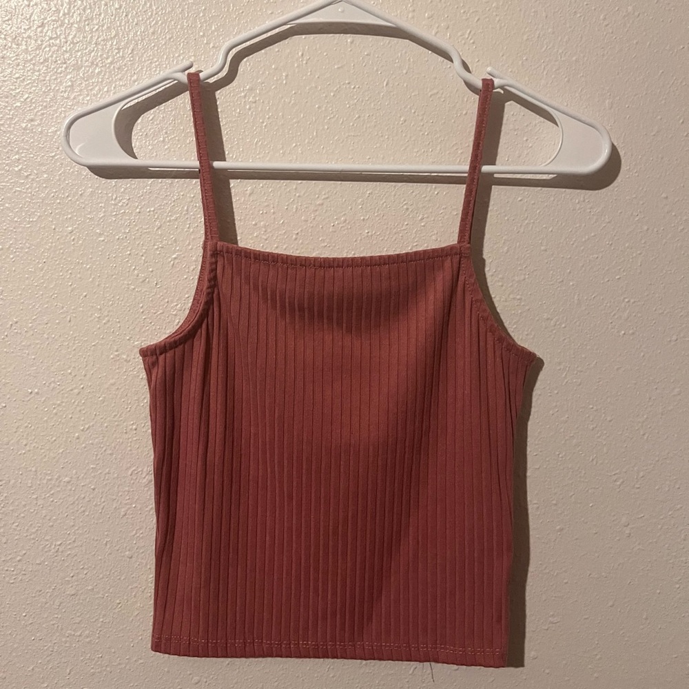 Love J Ribbed Camisole - Dusty Rose